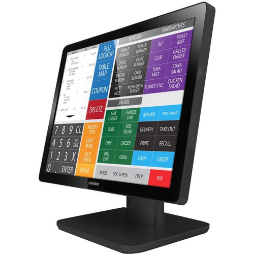 GVision 18.5in Wide LCD Touch Screen, PCAP 10 Point Touch (USB), Desktop, LED, VGA+HDMI, Audio In, 1366x768, 250 Nits, 1000:1 Contrast, Speakers(option), 100mm VESA, Black, No Stan - D19ZC-O2-45P0