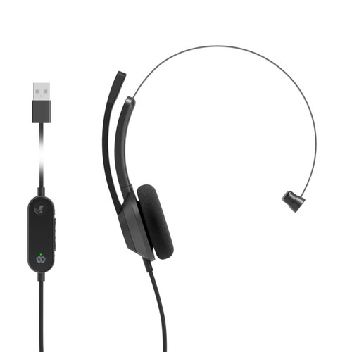 Cisco Headset 321 - Headset - on-ear - wired - USB-A - carbon black