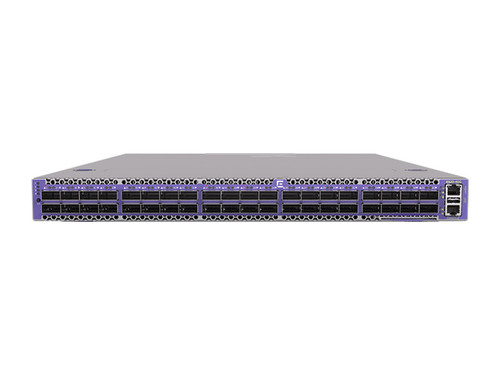 Extreme 8820-40C with Front-Back airflow - Base unit with 40x100GE/40GE QSFP28 ports with 2 DC power supplies 6 fan modules and a 4-post rack mount kit - 8820-40C-DC-F