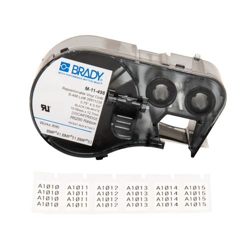 Brady MSERIES B498 WHT 0.50INX0.75IN 220 ROLL - M-11-498