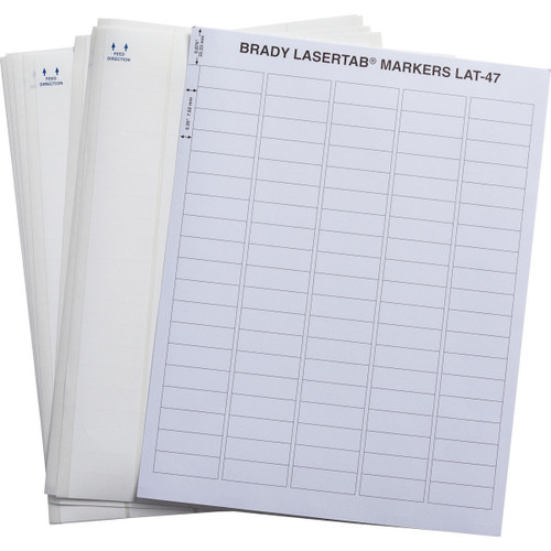 Brady LaserTab Polyester Labels - LAT-14-747-1.5