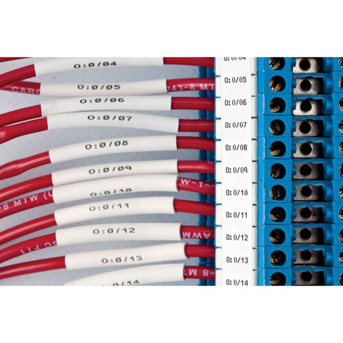 Brady B33 Series PermaSleeve Double-sided Polyolefin Wire Marking Sleeves 1.25 in H x 2 in - B33D-750-2-342
