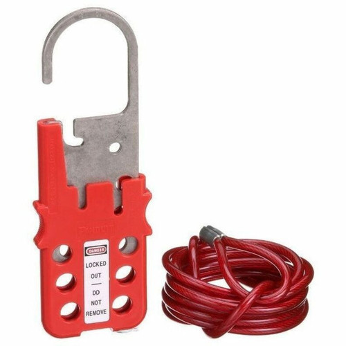 Panduit Cable and lockout hasp set - red - PSL-MLDC