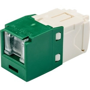 Panduit NetKey UTP Jack Module - Modular insert - green - 1 port - NK6TMGR