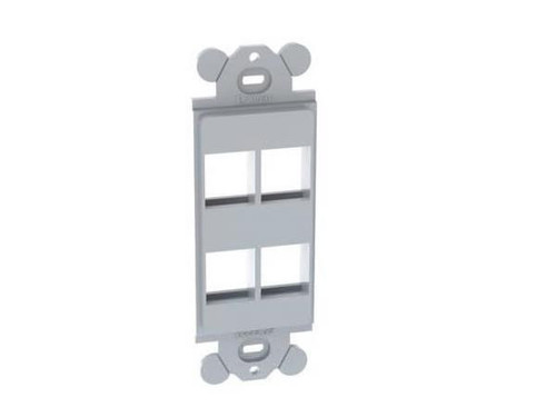 Panduit NetKey Module frame - Wall mount frame kit - white - 2 ports - NK2RMFWH