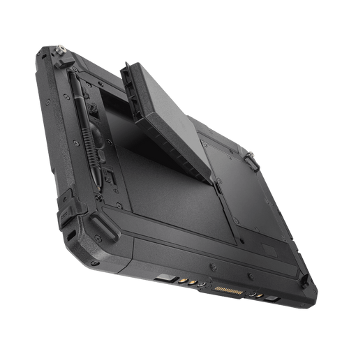 Getac ZX10 TAA - Qualcomm Snapdragon 660 Octa-core + TAA, W/ Webcam, Android + 4GB RAM + 64GB SR (WUXGA LCD + Touchscreen stylus), US Power Cord, w/o Rear cam + Standard Batteries, WIFI + BT GPS/Glonass, Pogo Docking Connector - Z2B7AXWA6ABA