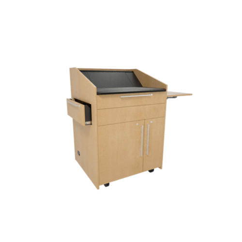 Middle Atlantic L5 Flip Up Shelf, HPL Grey Finish - L5-FS-HB4