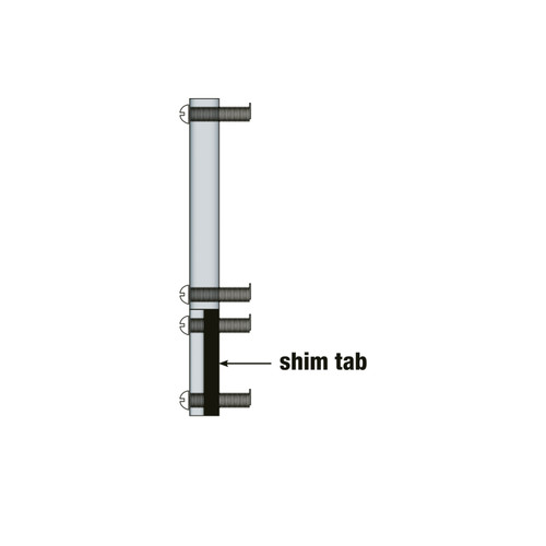 Middle Atlantic 100PC 1SP SHIM TABS - ST1MP