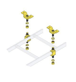 Middle Atlantic 5/8 THREADED ROD, 12L, 4PC - CLH-5/8ROD-12-4