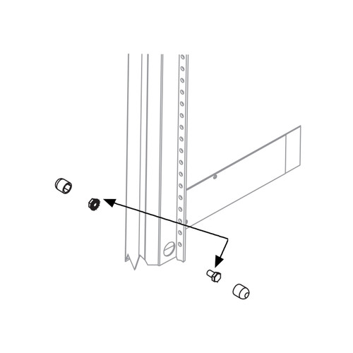 Middle Atlantic Ganging Kit, Threaded, for 10 Racks - GANG-10T
