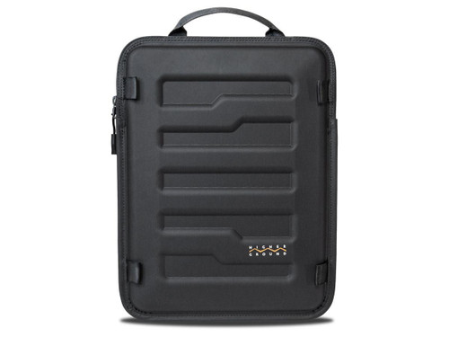 Higher Ground 11 Capsule in Grey. EVA Ruggedized sleeve. Slim profile. Shock absorbing foam. Comfortable carrying handle. Loops for optional pocket or shoulder strap. Area for logo application. ID Window.-CleanShell - CAP011GRYCS
