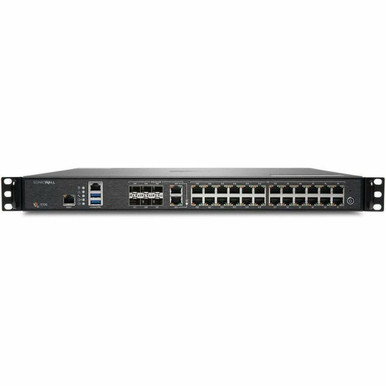 Sonicwall NSA 5700 Network Security/Firewall Appliance - Intrusion Prevention - 26 Port - 10/100/1000Base-T, 10Gbase-X, 10Gbase-T - 10 Gigabit Ethernet - 3.50 Gb/S Firewall Throughput - Aes (192-Bit), Des, Md5 - 01-Usg-2426