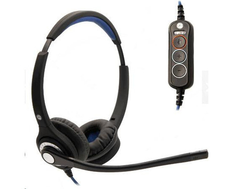 JPL USB-A Wired Monaural Noise Cancelling Headset, Volume & Mute In-Line Controls - 575-365-011