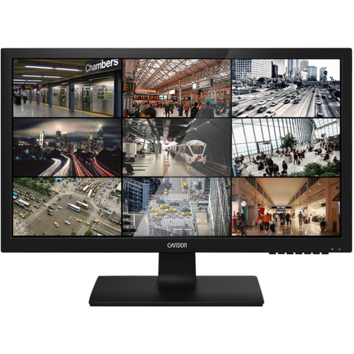 Gvision 27in CCTV Monitor, VGA+HDMI+BNC In+BNC Out+Stereo Audio In,  1920x1080, 250 Nits, 1000:1 Contrast, Speakers, 100mm VESA, Black,Stand, BNC AHD/TFI/CVI looping inputs, Supports Up To 5MP AHD,4MP TVI/3MP CVI input - C27BD-AU-4000