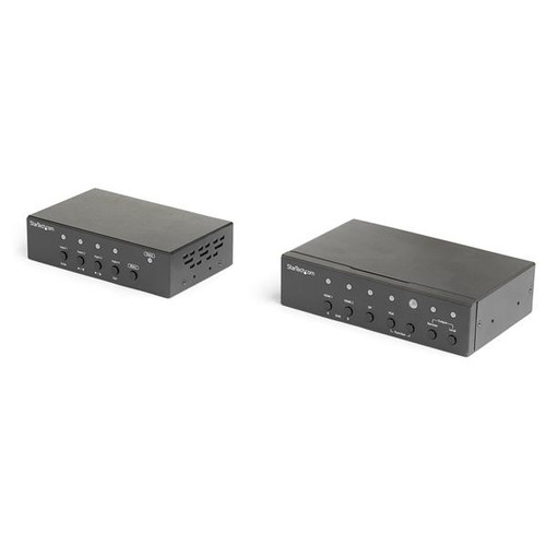 Startech Multi-Input HDBaseT Extender Kit with Built-In Switch and Video Scaler - DisplayPort HDMI and VGA Over CAT6 or CAT5e - ST121HDBTSC