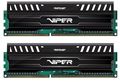 Patriots VIPER 3 16GB (2 X 8GB) DDR3 1600MHZ (PC3-12800) DUAL CHANNEL MEMORY KIT - BLACK MAMBA - PV316G160C9K