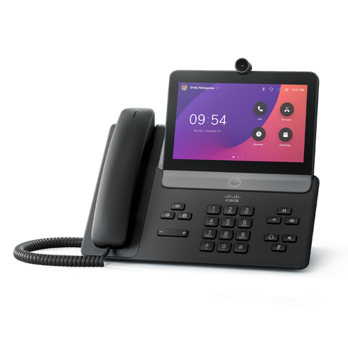 Webex 8875 IP Phone - Refurbished - Corded - Corded/Cordless - Wi-Fi, Bluetooth - Desktop - Carbon Black - TAA Compliant - CP-8875NR-K9-RF
