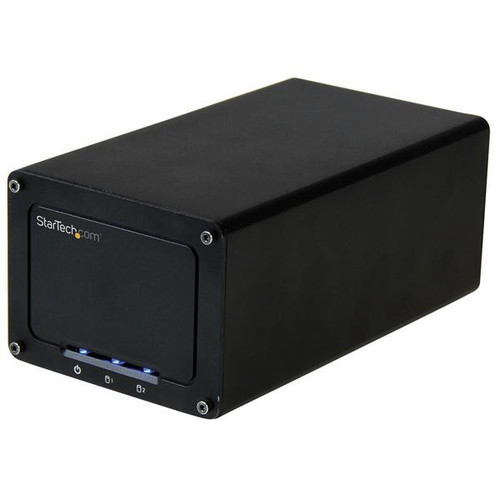 Startech USB 3.1 (10Gbps) External Enclosure for Dual 2.5" SATA Drives - RAID - UASP - Compatible with USB 3.0 and 2.0 Systems - S252BU313R