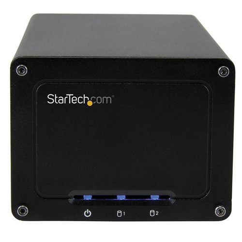 Startech USB 3.1 (10Gbps) External Enclosure for Dual 2.5" SATA Drives - RAID - UASP - Compatible with USB 3.0 and 2.0 Systems - S252BU313R