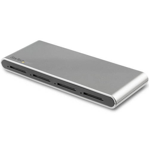 Startech 4 Slot USB C SD Card Reader - USB 3.1 (10Gbps) - SD 4.0 UHS-II - Multi SD Card Reader - USB C to SD Card Adapter - SD Memory Card Reader - 4SD4FCRU31C