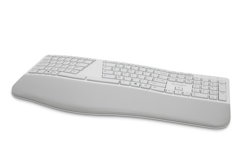 Kensington Pro Fit Ergo Wireless Keyboard-Gray - Wireless Connectivity - Bluetooth/RF - - K75402US