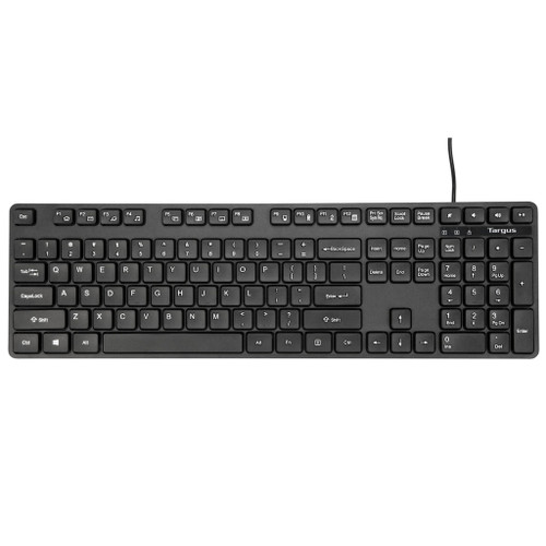 Targus Full-Size Antimicrobial Wired Keyboard - AKB30AMUS