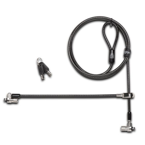 Kensington MicroSaver Cable Lock - Black, Silver - Carbon Steel - For Notebook - K65099