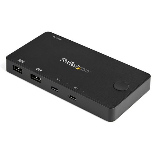 Startech 2 Port USB C KVM Switch - 4K 60Hz HDMI - Compact Uhd Desktop KVM Switch W/USB Type C Cables - Bus Powered Macbook Thinkpad - 2 Port Uhd Compact USB C KVM Switch - 4K 60Hz On 1 HDMI 2.0 Monitor - SV211HDUC