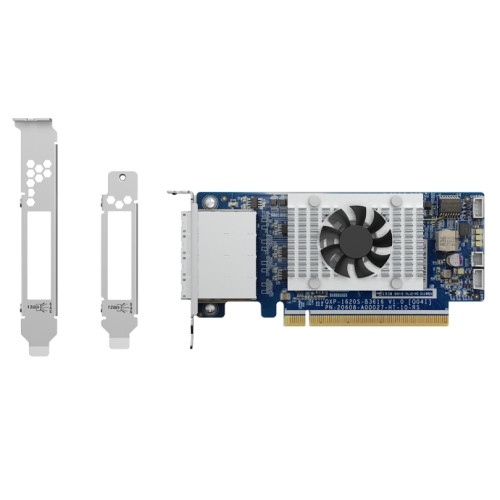 Qnap High Bandwidth, Full Duplex 12Gb/s SAS Card - Serial ATA/600, 12Gb/s SAS - PCI Express 3.0 x16 - Plug-in Card - Four (x4) SFF-8644 - 4 Total SAS Port(s) - 4 SAS Port(s) External - QXP-1620S-B3616W