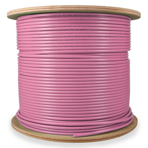 AddOn 1000ft Non-Terminated Pink Cat6A Straight STP OFNP (Plenum-rated) Copper Patch Cable - ADD-CAT6A1KSP-PK