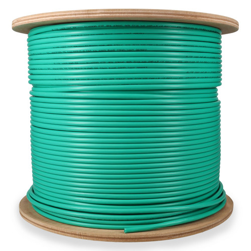 AddOn 1000ft Non-Terminated Green Cat6A STP Plenum-Rated Copper Patch Cable - ADD-CAT6A1KSP-GN