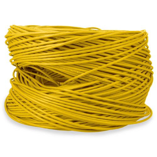 AddOn 1000ft Non-Terminated Yellow Cat5E Straight UTP PVC Copper Patch Cable - ADD-CAT5EBULK1K-YW