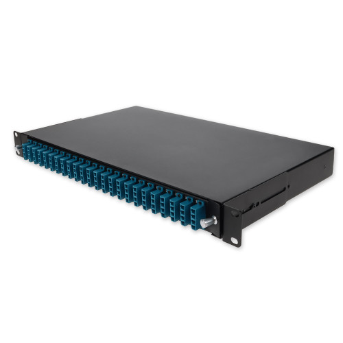 AddOn 19-inch Rack Mount 1U Patch Panel with 48 UPC LC Duplex, Single-Mode OS - ADD-1U48LCDS2