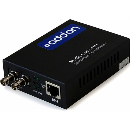 AddOn 10/100/1000Base-TX(RJ-45) to 1000Base-SX(ST) MMF 850nm 550m Media Converter. - ADD-GMC-SX-5ST