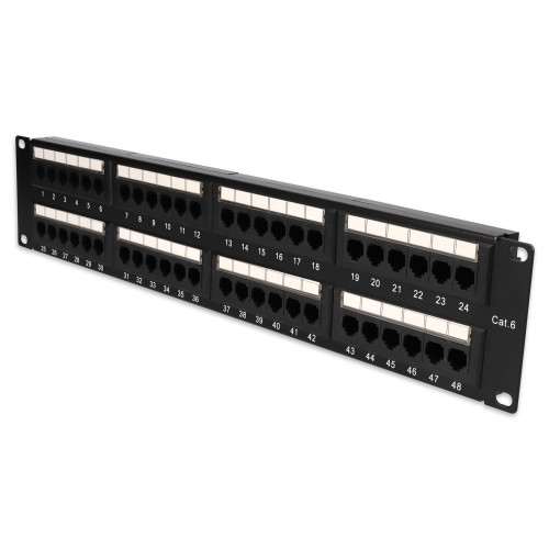 AddOn 19-INCH CAT6 48 PORT PATCH PANEL - ADD-PPST-48P110C6