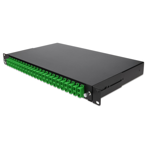AddOn 19-inch Rack Mount 1U Patch Panel with 24 APC SC Duplex, Single-Mode OS - ADD-1U24ASCDS2
