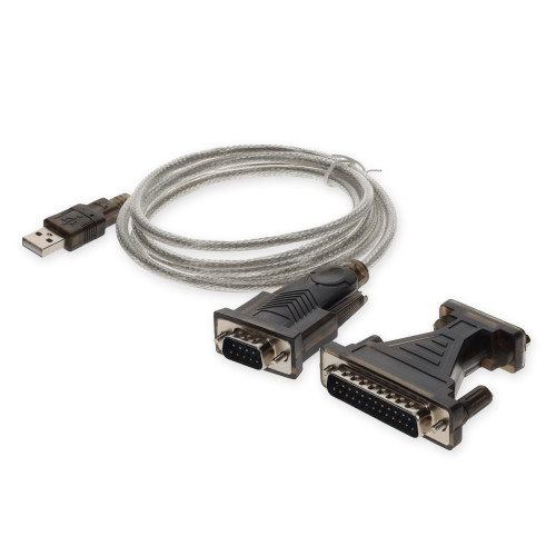 AddOn 6ft USB 2.0 (A) Male to DB-25 Male Adapter Cable - USB2DB25-6F
