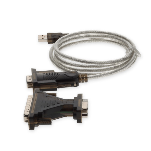 AddOn 6ft USB 2.0 (A) Male to DB-25 Male Adapter Cable - USB2DB25-6F