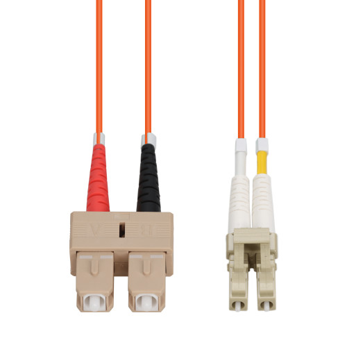 AddOn 2m SC (Male) to LC (Male) Orange OM2 Duplex Riser Fiber Patch Cable - ADD-SC-LC-2M5OM2