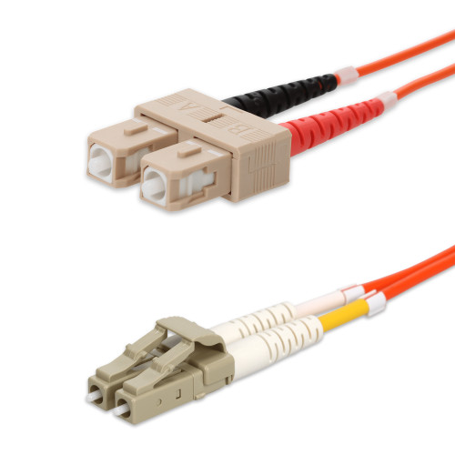 AddOn 2m SC (Male) to LC (Male) Orange OM2 Duplex Riser Fiber Patch Cable - ADD-SC-LC-2M5OM2