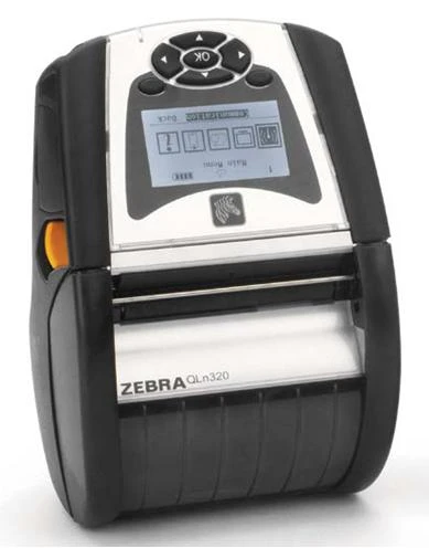 Zebra QLn320 Direct Thermal Printer - Monochrome - Portable - Label Print - USB - Serial - Battery Included - LCD Display Screen - Real Time Clock - Peel Facility - 2.90" Print Width - 4 in/s Mono - QN3-AU1A0000-00
