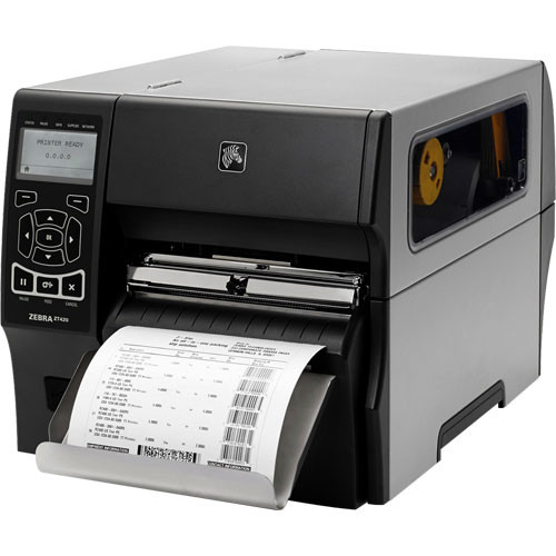 Zebra ZT420 - Thermal Transfer/Direct Thermal printing, 203 dpi, 6" print width, USB/RS-232/Ethernet/Bluetooth interfaces, Tear Bar, EPL/ZPL2, US Power Cord  -  ZT42062-T010000Z