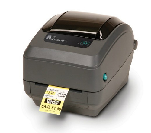 Zebra GK420t Desktop Direct Thermal/Thermal Transfer Printer - Monochrome - Label Print - Ethernet - USB - 4.09" Print Width - 5 in/s Mono - 203 dpi - 4.25" Label Width - 39" Label Length - GK42-102220-000