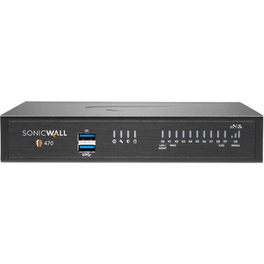 Sonicwall Tz470W Network Security/Firewall Appliance - 8Port - 10/100/1000Base-T - 2.5 Gigabit Ethernet - Wireless Lan Ieee 802.11Ac - Des, 3Des, Md5, Sha-1, Aes (128-Bit), Aes (192-Bit), Aes (256-Bit), Wpa, Wpa2, Wep, Tkip - 8 X Rj-45 - 02-SSC-7269