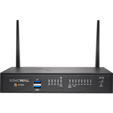 Sonicwall Tz370W Network Security/Firewall Appliance - 8 Port - 10/100/1000Base-T - Gigabit Ethernet - Wireless Lan Ieee 802.11Ac - Des, 3Des, Md5, Sha-1, Aes (128-Bit), Aes (192-Bit), Aes (256-Bit), Wpa, Wpa2, Wep, Tkip - 8 X Rj-45 - 02-SSC-7297