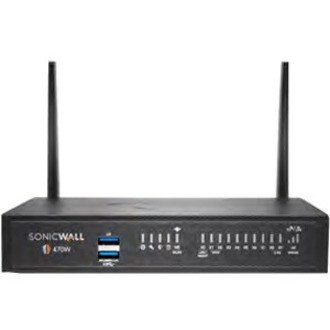 Sonicwall Tz470W Network Security/Firewall Appliance - 8Port - 10/100/1000Base-T - 2.5 Gigabit Ethernet - Wireless Lan Ieee 802.11Ac - Des, 3Des, Md5, Sha-1, Aes (128-Bit), Aes (192-Bit), Aes (256-Bit), Wpa, Wpa2, Wep, Tkip - 8 X Rj-45 - 02-SSC-6810