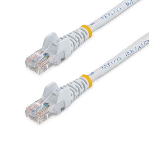 Startech Cat5E Patch Cable With Snagless Rj45 Connectors - 25 Ft, White - 45PATCH25WH