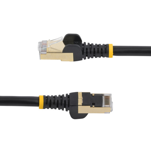 Startech 35 Ft Cat6A Ethernet Cable - 10 Gigabit Shielded Snagless Rj45 100W PoE Patch Cord - 10Gbe STP Category 6A Network Cable W/Strain Relief - Black Fluke Tested Ul/Tia Certified - C6ASPAT35BK