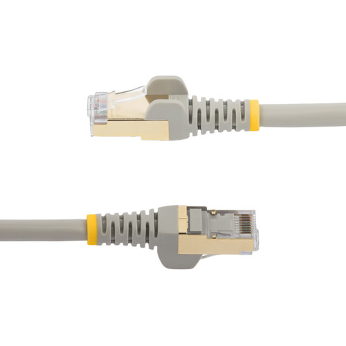 Startech 35 Ft Cat6A Ethernet Cable - 10 Gigabit Shielded Snagless Rj45 100W PoE Patch Cord - 10Gbe STP Category 6A Network Cable W/Strain Relief - Gray Fluke Tested Ul/Tia Certified - C6ASPAT35GR