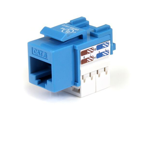Startech Cat 6 Rj45 Keystone Jack Blue - 110 Type - C6KEY110BL